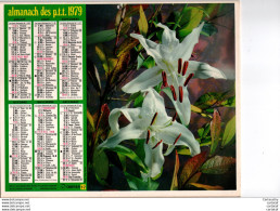 Almanach Des P.T.T.  PAS DE CALAIS 1979 .  ROSE + FLEURS - Grand Format : 1971-80