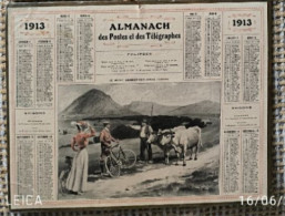 CALENDRIER Des POSTES Et Des TELEGRAPHES - Année 1913 -(format (21x26,5cm) - Grossformat : 1901-20