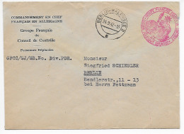 Berlin Halensee 1947: Commandement En Chef Francais Ein Allemagne - Covers & Documents