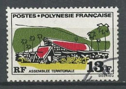 POLYNESIE 1970 N° 76 Oblitéré Used TB C 8 € Grands édifices Taharaa - Usados