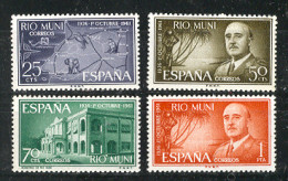 Rio Muni 1961 - XXV Ann Franco Ed 21-24 (**) - Rio Muni