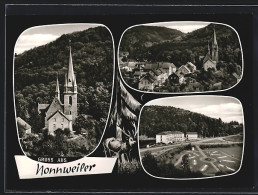 AK Nonnweiler, Ortsansichten Mit Kirche  - Nonnweiler