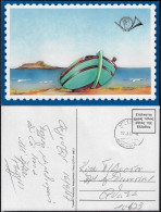 GREECE 1987, OFFICIAL POSTAL CARD FREE OF POSTAGE FEES, RARE NORMAL USE! - Brieven En Documenten