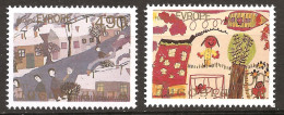 Yougoslavie 1979 N° 1686 / 7 ** Joie, Europe, Enfants, Dessins, Neige, Rue, Balançoire, Parc, Montgolfière, Fleurs Arbre - Neufs