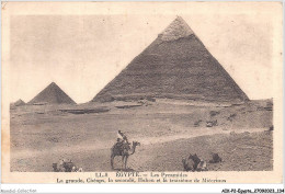 AIKP2-EGYPTE-0169 - Les Pyramides - La Grande Chéops La Seconde Hehen Et La Troisième De Miécrinus  - Pyramids