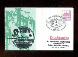BUNDESREPUBLIK DEUTSCHLAND / 1983, Privat-Aerogramm "BUNDESWEHR" Mit SSt. "BAD MERGENTHEIM" (B2282) - Enveloppes Privées - Oblitérées