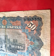 SELLO EN SECO* BILLETE ESPAÑA 50 PESETAS 1907 MBC+/MBC / VF++ SPAIN BANKNOTE *COMPRAS MULTIPLES CONSULTAR* 5389 - 50 Peseten