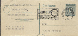 ALLEMAGNE Zône Interalliée Ca.1947: CP Partielle De Berlin Pour Stuttgart - Covers & Documents