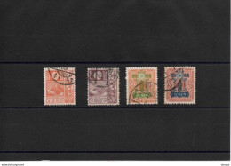 JAPON 1929 Yvert 202 + 204-206 Oblitéré Cote :  4.20 Euros - Gebraucht