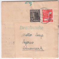 Germany. Drucksacke To Denmark 20.6.48. Never Been Open, Still "letter" Indside - Covers & Documents