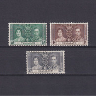 NYASALAND 1937, SG# 127-129, Coronation, MNH - Nyassaland (1907-1953)