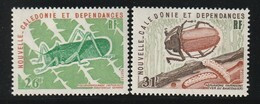 NOUVELLE CALEDONIE - N°406/7 ** (1977) Insectes - Unused Stamps