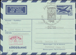 Österreich Aerogramme LF 14: SSt WIEN Ausstellung 125 Jahre Briefmarken 27.11.75 - Andere & Zonder Classificatie