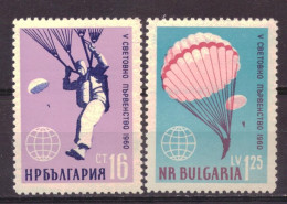 Bulgarije / Bulgaria 1170 & 1171 MNH ** Parachute (1960) - Ungebraucht