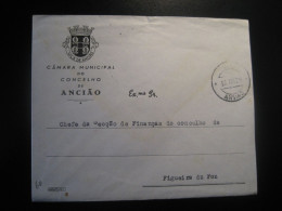 ANCIAO Ansiao 1960 To Figueira Da Foz S.R. Serviço Da Republica Postage Paid Cancel Cover PORTUGAL Heraldry - Brieven En Documenten