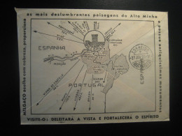 MELGAÇO 1960 To Figueira Da Foz S.R. Serviço Da Republica Postage Paid Cancel Cover PORTUGAL Heraldry - Storia Postale