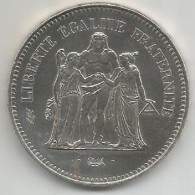 FRANCE 50 FRANCS 1974 SILVER - 50 Francs