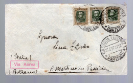 1937 30 C Of 1931 Definitives, 3 Singles On Air Mail Cover Addressed For S. Martino (Prov. Bolzano) With Arrival Mark - Eritrea