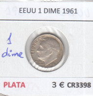 CR3398 MONEDA EEUU 1 DIME 1961 PLATA - Autres – Amérique