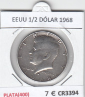 CR3394 MONEDA EEUU 1/2 DÓLAR 1968 PLATA(400) - Autres – Amérique