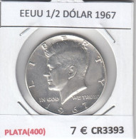 CR3393 MONEDA EEUU 1/2 DÓLAR 1967 PLATA(400) - Andere - Amerika