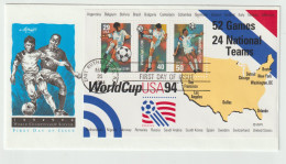 USA FDC 1994 World Cup Football Souvenir Sheet. Postal Weight Approx. 0,09 Kg. Please Read Sales Conditions Under Image - 1994 – Estados Unidos