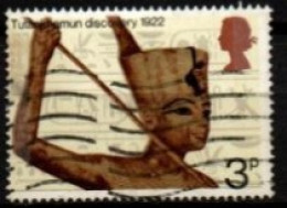 GRANDE  BRETAGNE  /   U.K   -   1972.    Y&T N° 657 Oblitéré.  Pharaon Thoutankamon - Gebruikt