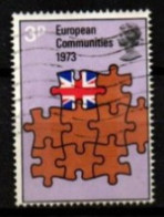 GRANDE  BRETAGNE  /   U.K..  -    1973.    Y&T N° 675  Oblitéré .  Europe  /  Drapeau - Gebruikt