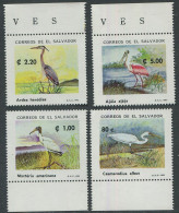 El Salvador:Unused Stamps Serie Birds, Cranes, Storks, 1993, MNH - Kraanvogels En Kraanvogelachtigen