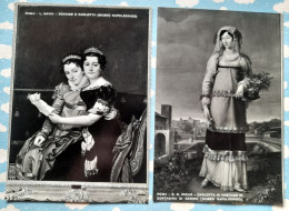 ITALIE ROME MUSEE NAPOLEON CHARLOTTE PAR DAVID / WICAR 1953 LOT DE 2 CARTES - Musei