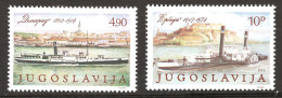 Yougoslavie 1979 N° 1699 / 700 ** Conférence Du Danube, Bateaux à Vapeur, Deligrad, Srbija, Château, Eglise, Paquebot - Nuevos