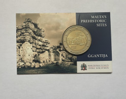 MALTE COINCARD 2 Euros Commémorative 2016 Temple Ggantija - Malta