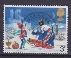 Great Britain 1973 Mi. 642, 3p. Weihnachten Christmas Hl. Wenzel Deluxe WALSALL Staffs. 1973 Cancel - Gebruikt