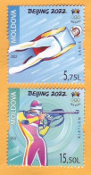 2022  Moldova Moldavie 2022 Winter Olympics,  Beijing, China 2v Mint - Winter 2022: Peking