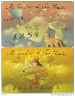 SAN MARINO - Set Of 2 Cards, Il Territorio Di San Marino(GA-GB), Tirage 6500, 08/03, Mint - San Marino