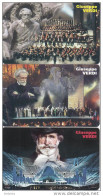 SAN MARINO - Set Of 3 Cards, Giuseppe Verdi(UA-UB-UC), Tirage 9000, 08/01, Mint - San Marino