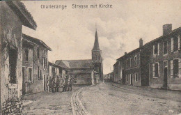 AK Challerange - Strasse Mit Kirche - Deutsche Soldaten - Feldpost I. Bad. Leib-Gren.-Regt. 109 - 1916 (69934) - Attigny