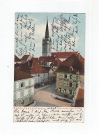 1908 Dt. Reich Farbige Fotokarte Radolfzell Altstadt Mit Läden + Gasthaus Hirsch - Radolfzell