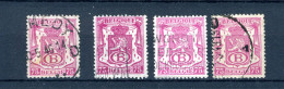 (B) S40 Gestempeld 1946 - Type Klein Staatswapen (4 St.) - 1 - Other & Unclassified