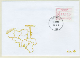 (B) ATM41 FDC Envelop 1983 - Herstal 1 (P3041) - Andere & Zonder Classificatie