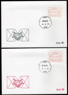 (B) ATM3 FDC Envelop 1981 - Set 6-9-14-59 BEF - Andere & Zonder Classificatie