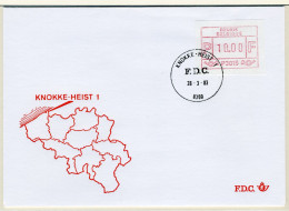 (B) ATM15 FDC Envelop 1983 - Knokke-Heist 1 (P3015) - Altri & Non Classificati