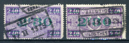 (B) TR167 Gestempeld 1924 - Type Met Opdruk In Groen (2 Stuks) - Oblitérés