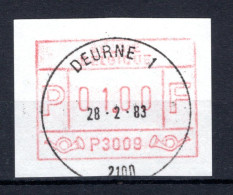 ATM 9 FDC 1983 Type I - Deurne 1 - Mint