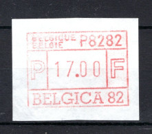 ATM 6A MNH**  1982 - Belgica 82 17 Fr. -1 - Nuovi