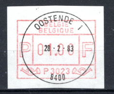 ATM 23A FDC 1983 Type II - Oostende 1 - Mint