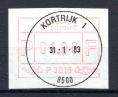 ATM 16A FDC 1983 Type II - Kortrijk 1 - Mint