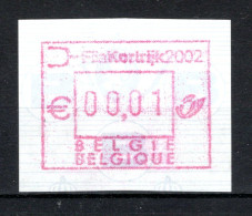 ATM 108A MNH** 2002 - Fila Kortrijk - Mint