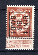 PRE42B MNH** 1913 - GENT I 1913 GAND I - Typos 1912-14 (Löwe)
