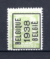 PRE330A MNH** 1938 - BELGIQUE 1938 BELGIE - Sobreimpresos 1936-51 (Sello Pequeno)